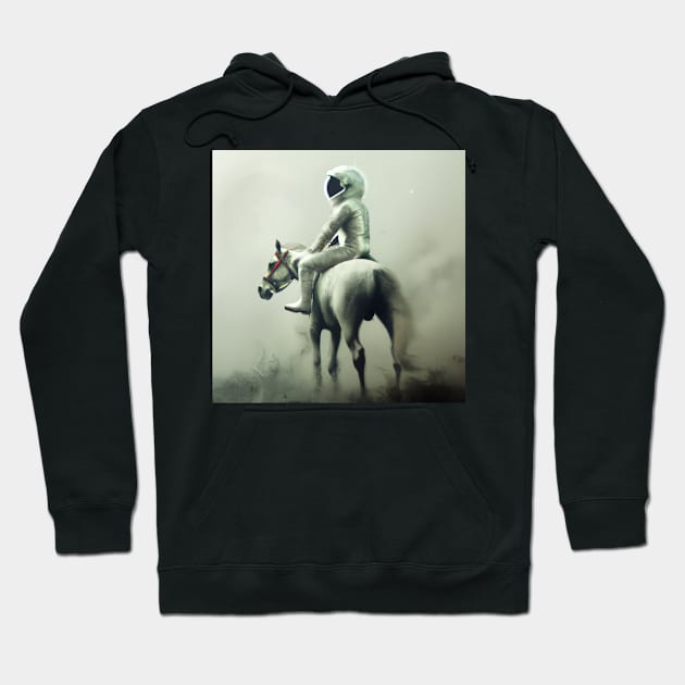 Astronaut and Horse Hoodie by ElectricPeacock